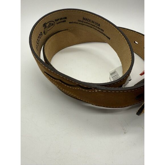 Justin Belt Mens 34 Classic Western Leather Made in USA Boot Barn Stitching - Picture 4 of 6